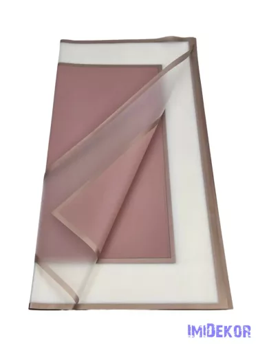 Fólia ív 58x58cm 20db/csomag Metál kerettel - Mályva