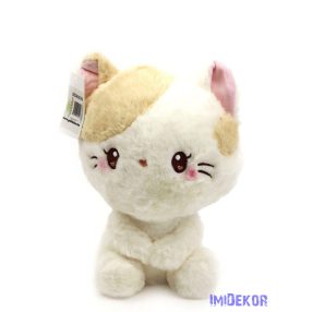 Cica plüss figura - Barna fülű