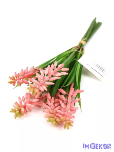 Gumi muscari 5 szálas köteg 28cm - Rózsaszín