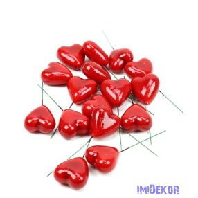 Szív pikk 4cm 16db/csomag - Piros