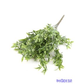 Nagy fürtbogyós műzöld csokor 60cm - Hamvas