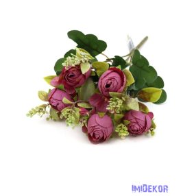 Boglárka selyem csokor 32cm - Mályva