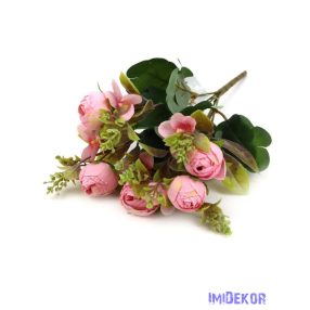 Boglárka selyem csokor 32cm - Rózsaszín