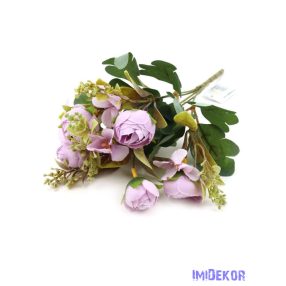 Boglárka selyem csokor 32cm - Halvány Lila