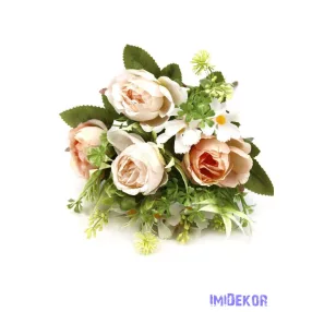 Vegyes színű kis csokor 320 29cm - Halvány Barack