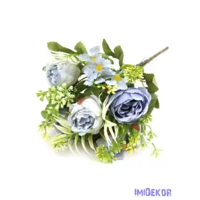 Vegyes színű kis csokor 320 29cm - Kék