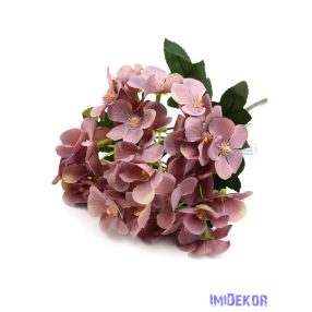 Hortenzia 5 ágú kis csokor 31cm - Lila