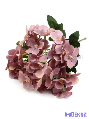 Hortenzia 5 ágú kis csokor 31cm - Lila