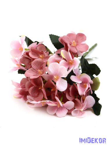 Hortenzia 5 ágú kis csokor 31cm - Mályva