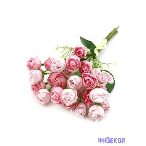 Boglárka kötegelt selyemcsokor 35cm - Rózsaszín