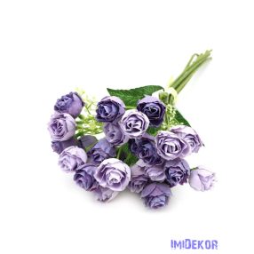 Boglárka kötegelt selyemcsokor 35cm - Lila