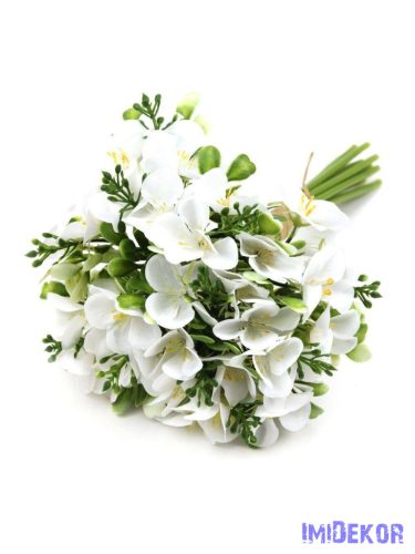 Hortenzia selyem köteg 30cm - Fehér