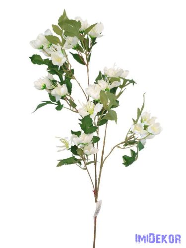 Virágos ág 87cm - Fehér