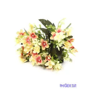 Kisvirágos selyem csokor 29cm - Cirmos Barack