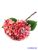 Hortenzia ág levéllel 36cm - Pink