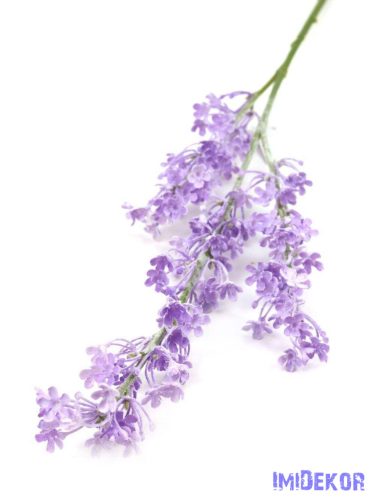 Színes hamvas művirágos ág 64cm - Lila