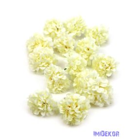 Dekor selyemvirág fej 5cm 14db/csomag - Törtfehér