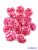 Dekor selyemvirág fej 5cm 14db/csomag - Cirmos Pink