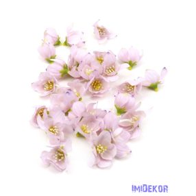 Dekor selyemvirág fej 5,5cm 28db/csomag - Halvány Lila