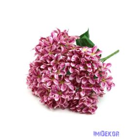 Szeldelt szirmú hortenzia műcsokor 44cm - Cirmos Pink