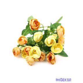   Boglárka vegyes színű kis csokor 31cm 362 - Sárga-Narancs