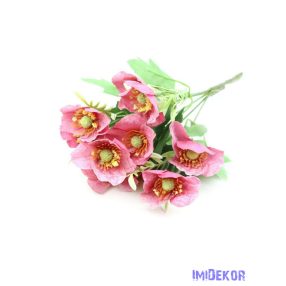 Pipacs selyem csokor 30cm - Pink