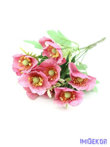Pipacs selyem csokor 30cm - Pink