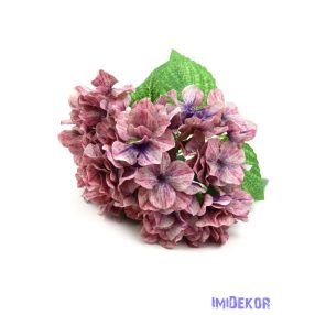 Cirmos hortenzia selyem csokor 33cm - Mályva