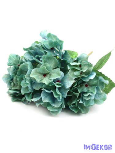 Cirmos hortenzia selyem csokor 33cm - Menta