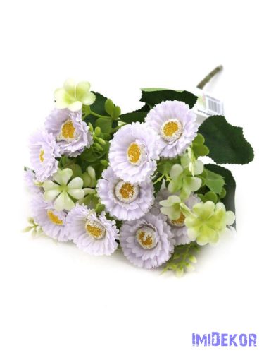 Százszorszép selyem csokor 31cm - Halvány Lila