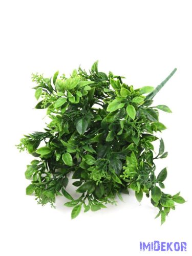 Vegyes kócos műzöld csokor 32cm 378 - Sötét Zöld