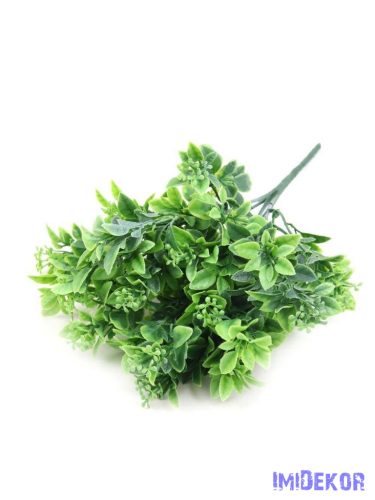 Vegyes kócos műzöld csokor 32cm 378 - Hamvas Zöld