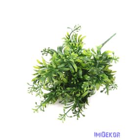 Vegyes kócos műzöld csokor 37cm 386 - Sötét Zöld