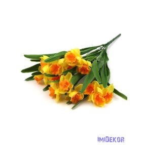 Gumi nárcisz csokor 39cm - Sárga