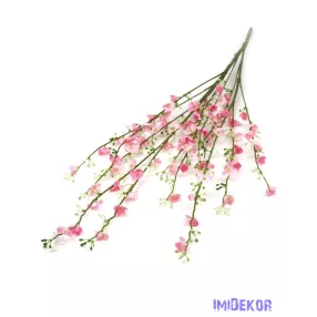 Apró virágos ágcsokor 85cm - Rózsaszín