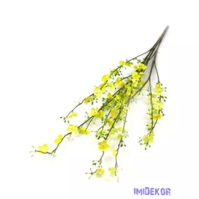 Apró virágos ágcsokor 85cm - Sárga
