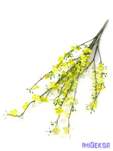 Apró virágos ágcsokor 85cm - Sárga
