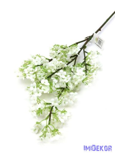 Virágos ág 85cm - Fehér