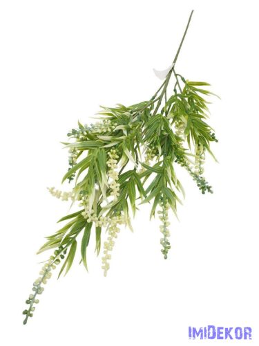 Fürtbogyós műzöld ág 76cm - Fehér