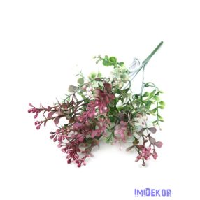 Bogyós műzöld díszítő csokor 34cm - Mályva