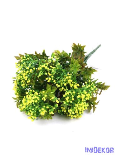 Bogyós műzöld köteg 31cm 410 - Sárga