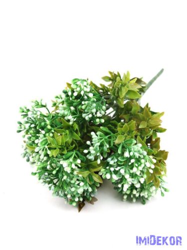 Bogyós műzöld köteg 31cm 410 - Fehér