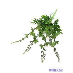 Kúszó kis művirágos műzöld csokor 44cm - Zöld