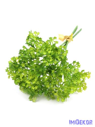 Ernyősvirágú műzöld 3 szálas köteg 31cm - Sárgás Zöld