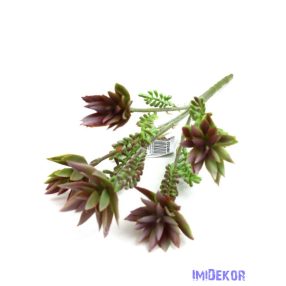Pozsgás műzöld csokor 33cm - Mályvás végű