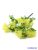 Kis művirágos műzöld díszítő csokor 31cm - Sárga