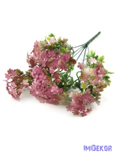 Kis művirágos műzöld díszítő csokor 31cm - Mályva