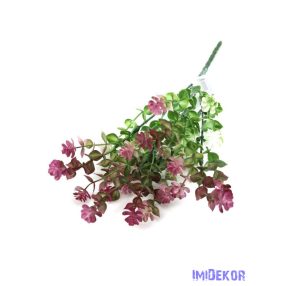 Virágos kúszó műzöld csokor 34cm - Mályva