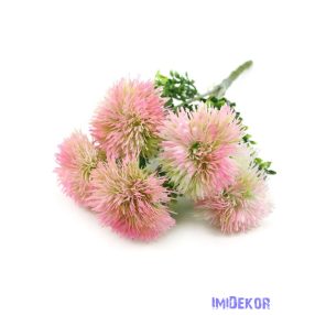 Hagymás műzöld csokor 32cm - Rózsaszín