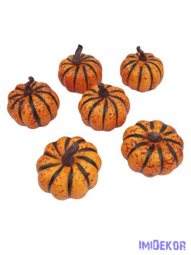 Mű tök 6cm 6db/csomag - Narancs